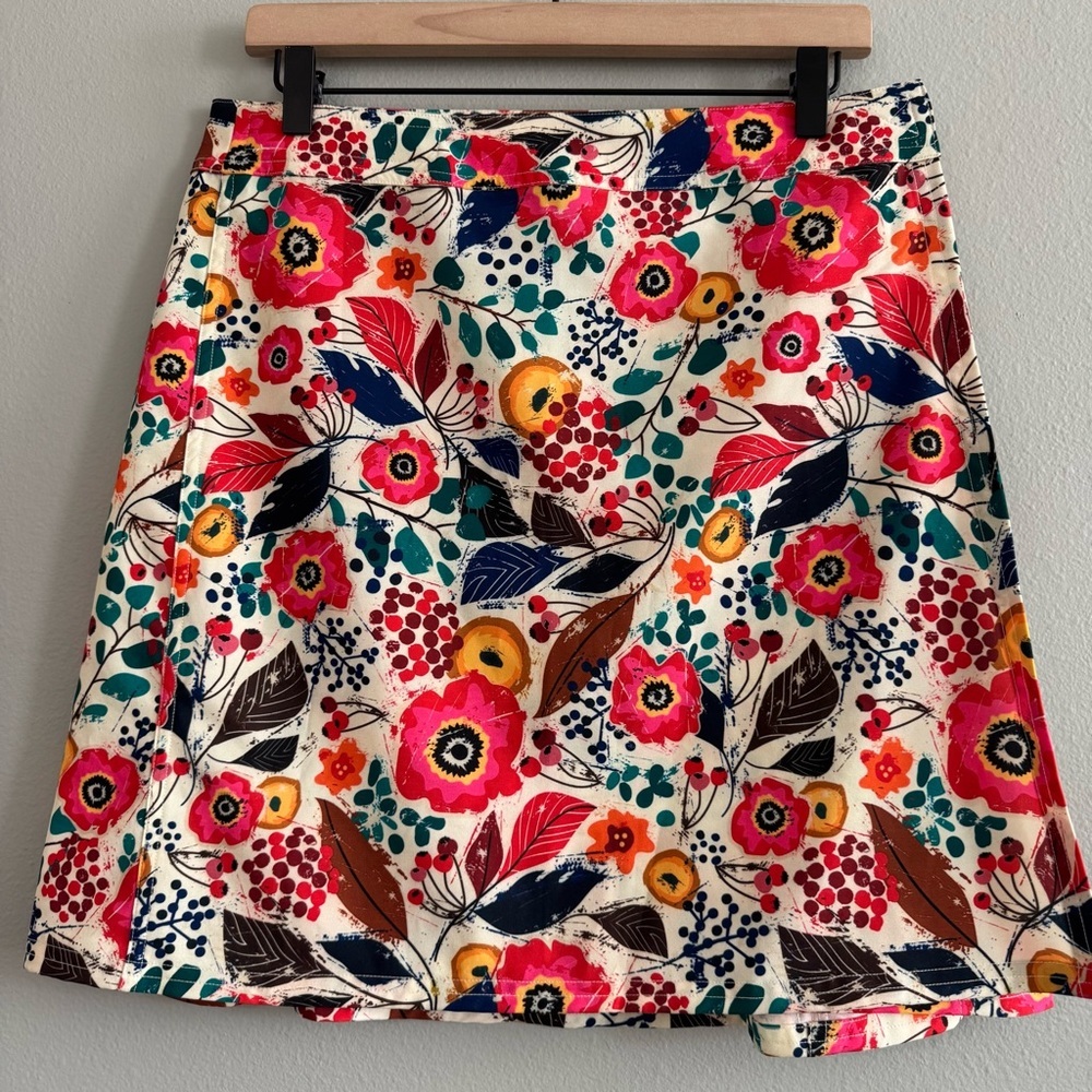 RipSkirt Floral A-Line Length 2 Beach Poolside Coverup M
